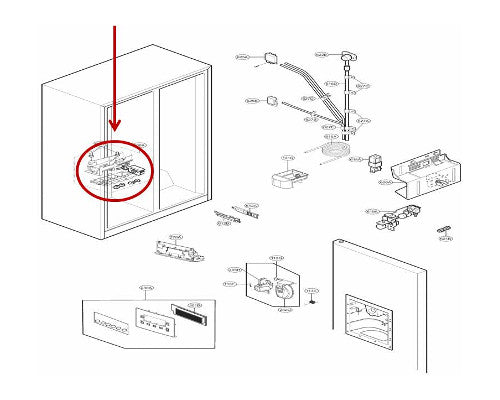 5989JA1002M LG Ice Maker Assembly 5989JA1002M 3380033