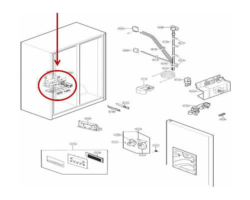 5989JA1002M LG Ice Maker Assembly 5989JA1002M  3380033